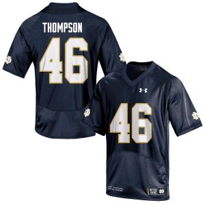 Notre Dame Fighting Irish Men's Jimmy Thompson #46 Navy Under Armour Authentic Stitched College NCAA Football Jersey WWX6399YI
